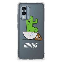 Nokia X30 Stevig Bumper Hoesje Cactus Poo - thumbnail