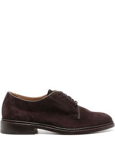 Tricker's chaussures oxford lacées à bout en amande - Marron