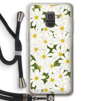 Summer Daisies: Samsung Galaxy A8 (2018) Transparant Hoesje met koord