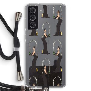Pop Some Kim: Samsung Galaxy S21 FE Transparant Hoesje met koord