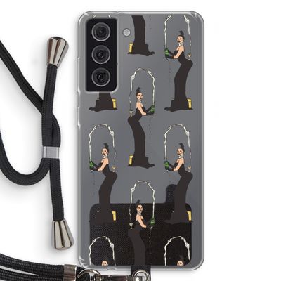 Pop Some Kim: Samsung Galaxy S21 FE Transparant Hoesje met koord