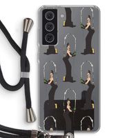Pop Some Kim: Samsung Galaxy S21 FE Transparant Hoesje met koord