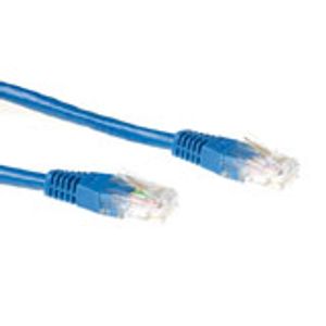 ACT Blauwe 1,5 meter U/UTP CAT6A patchkabel snagless met RJ45 connectoren