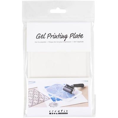 Creativ Company Geldrukplaat, afm 12,7x17,8x1 cm, mat transparant, 1 stuk