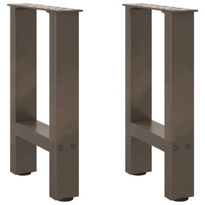 Salontafelpoten 2 st 38x(42-43) cm staal naturel