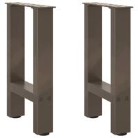 Salontafelpoten 2 st 38x(42-43) cm staal naturel