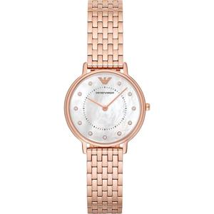 Emporio Armani Kappa Mother of Pearl Dial roestvrijstalen dameshorloge AR11006