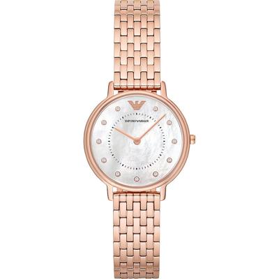 Emporio Armani Kappa Mother of Pearl Dial roestvrijstalen dameshorloge AR11006