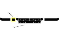 Bumperlijst Rechts Bumper 9/93+ Sleepoog Cover 0640489