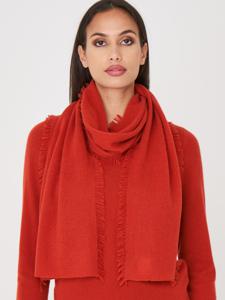 Cashmere sjaal met franjes