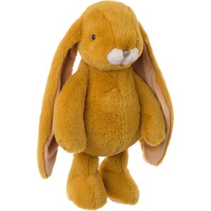 Bukowski pluche konijn knuffeldier - dark okergeel - staand - 40 cm - luxe knuffels   -
