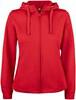 Clique 021015 Basic Active Hoody FZ Ladies - Rood - XS