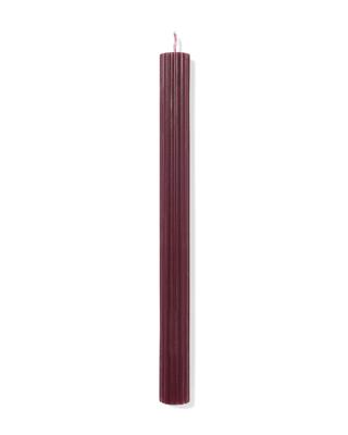 HEMA Huishoudkaars Ø2.2x24cm Reliëf Aubergine (aubergine)