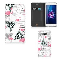 Huawei Y5 2 | Y6 Compact | Hoesje maken | Flamingo Triangle