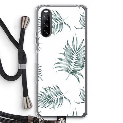 Simple leaves: Sony Sony Xperia 10 III Transparant Hoesje met koord