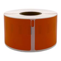 DULA Dymo Compatible labels - Oranje - 99012 - S0722400 - Adresetiketten - 1 rol - 36 x 89 mm - 260 labels per rol - thumbnail