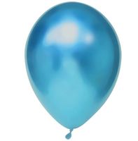 Chrome Ballonnen Blauw - 50 Stuks
