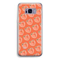 Just peachy: Samsung Galaxy S8 Transparant Hoesje - thumbnail