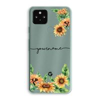 Zonnebloemen: Google Pixel 5a 5G Transparant Hoesje