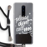 Don't call: OnePlus 8 Transparant Hoesje met koord