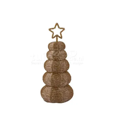 PTMD Kerstboompje Goud 33cm