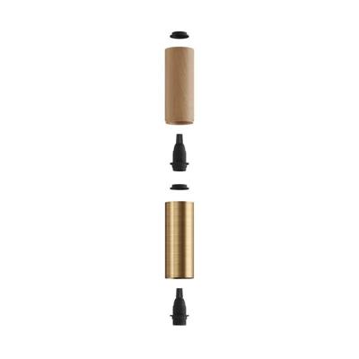 Hanglamp minimalistisch spot design E14 hout 30 cm