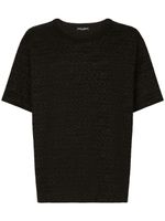 Dolce & Gabbana t-shirt en coton à logo imprimé - Noir