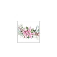 Ambiente servetten 25cm pink poinsettia