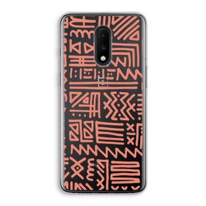 Marrakech Pink: OnePlus 7 Transparant Hoesje