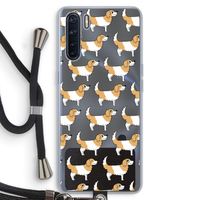 Doggy: Oppo A91 Transparant Hoesje met koord
