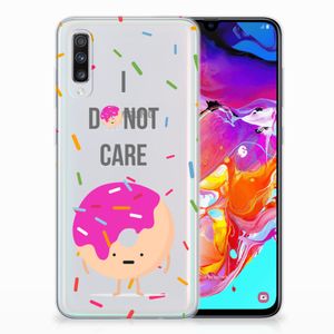 Samsung Galaxy A70 Siliconen Case Donut Roze