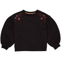 Quapi Meisjes sweater - Amely - Zwart - thumbnail