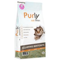Purly Clumping bentoniet kattenbakvulling Baby Powder 2 x 5 liter