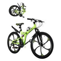 VEVOR Mountainbike MTB Fiets 21 Speed Full Suspension Schijfremmen Opvouwbaar