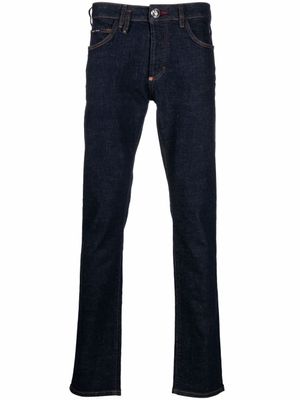 Philipp Plein jean Iconic Plein à coupe droite - Bleu