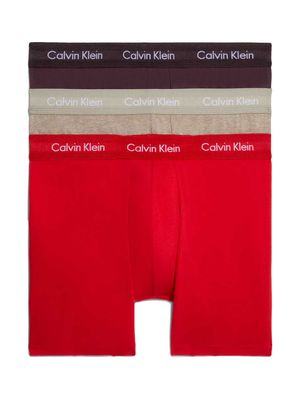 Calvin Klein - 3p Boxer Briefs - Cotton Stretch - CQ8, Maat:S