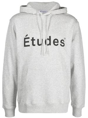Études Studio hoodie à logo imprimé - Gris