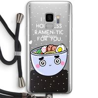 I'm A Hopeless Ramen-Tic For You: Samsung Galaxy S9 Transparant Hoesje met koord
