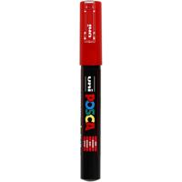 Uni-Posca Posca marker, afm pc-1m, lijndikte 0,7 mm, extra-fijn, rood, 1 stuk