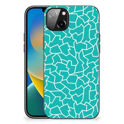 iPhone 14 Plus Leuk Telefoonhoesje Cracks Blue