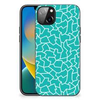 iPhone 14 Plus Leuk Telefoonhoesje Cracks Blue