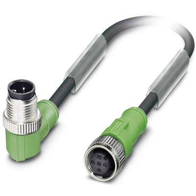 Phoenix Contact 1544950 Sensor/actuator connector, geassembleerd M12 Aantal polen (sensoren): 4 Stekker, haaks, Bus, recht 5.00 m 1 stuk(s)