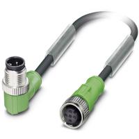 Phoenix Contact 1544950 Sensor/actuator connector, geassembleerd M12 Aantal polen (sensoren): 4 Stekker, haaks, Bus, recht 5.00 m 1 stuk(s)