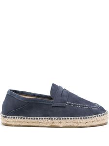 Manebi espadrilles Hamptons en daim - Bleu