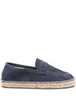 Manebi espadrilles Hamptons en daim - Bleu - thumbnail