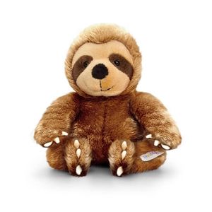 Pluche luiaard knuffel bruin 14cm