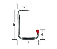 Ophanghaak vz 8513 - 255x148x72x156mm