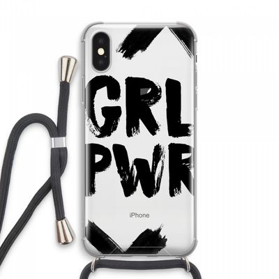 Girl Power #2: iPhone XS Max Transparant Hoesje met koord