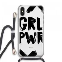 Girl Power #2: iPhone XS Max Transparant Hoesje met koord