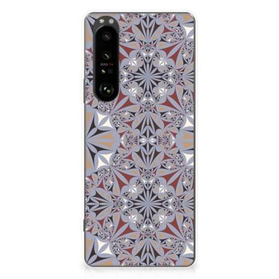Sony Xperia 1 III | TPU | Siliconen hoesje | Flower Tiles